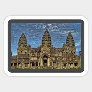 Low Poly Angkor Wat Sticker